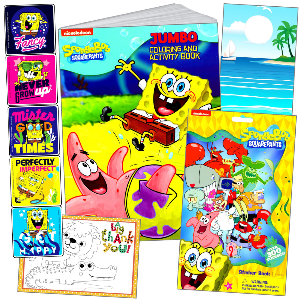 Bendon Spongebob stickers pack featuring friends for decorating belongings and crafts