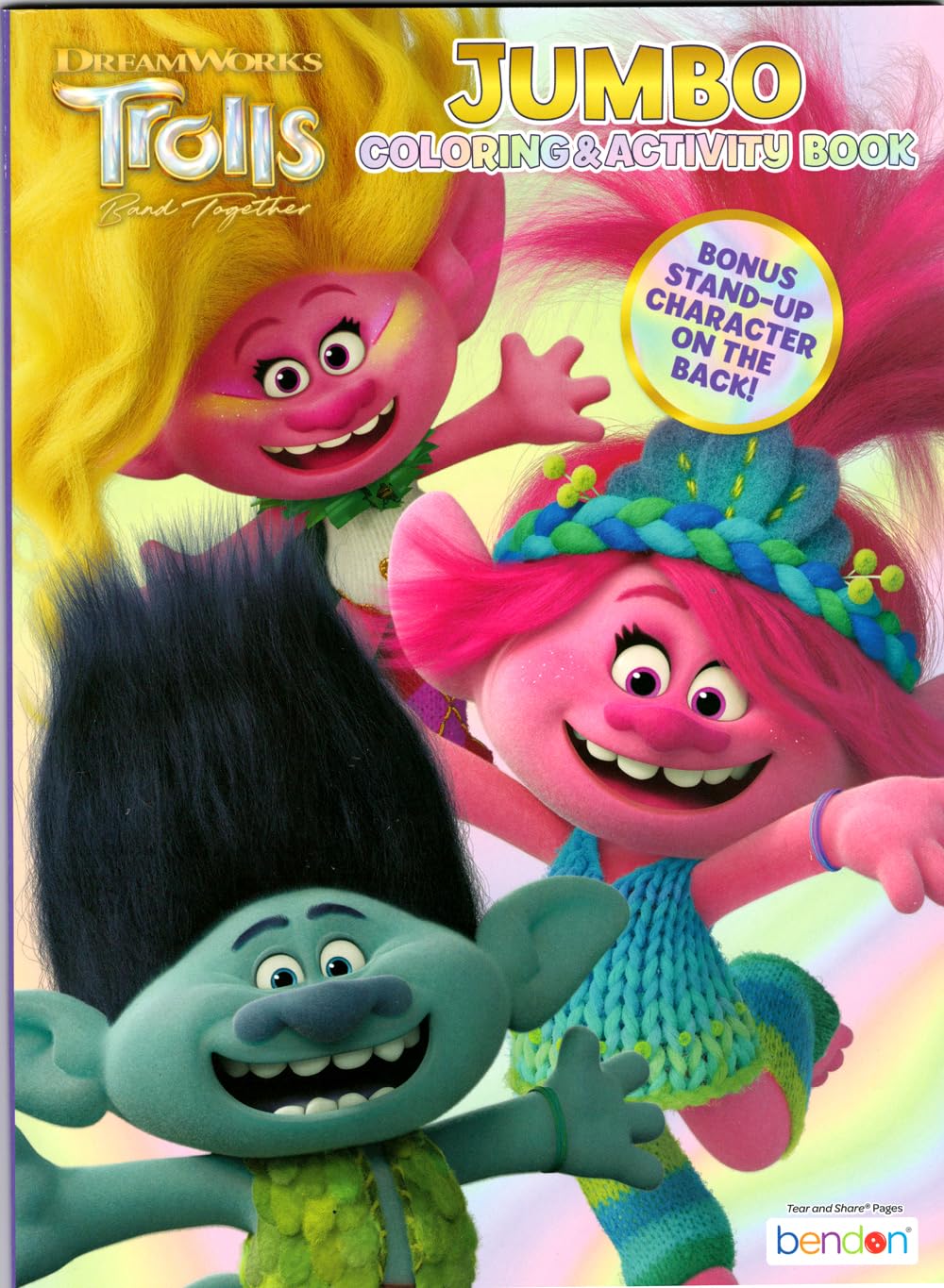 Bendon Trolls coloring pages with charming art to spark imagination