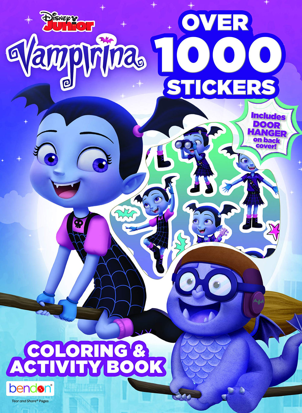 Bendon Vampirina sticker book cover with bright colors and playful design for display and gifting