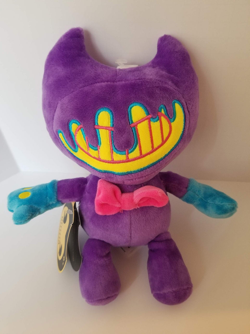 Bendy and the Ink Machine Ink Bendy blacklight plush beanie glows for display and collection