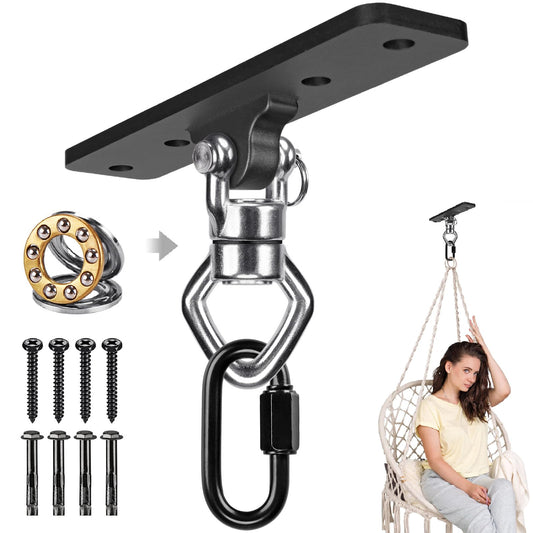 BeneLabel ceiling mount with swivel hanger offers smooth 360Β° rotation for flexible training.