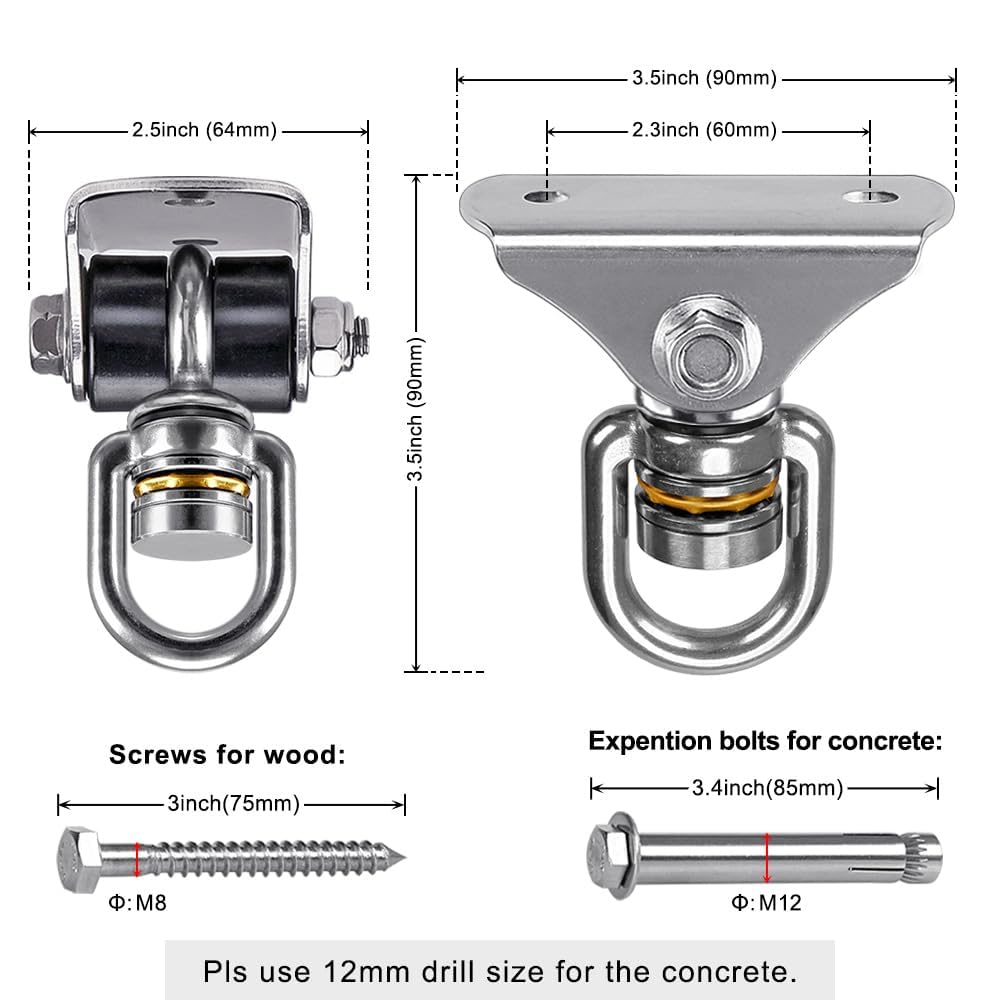 BeneLabel silent nylon bushing minimizes metal contact for a quiet swing experience.