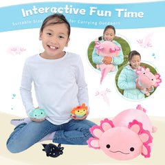 Beniny Axolotl Plush makes a unique gift with bedtime comfort and room decor.