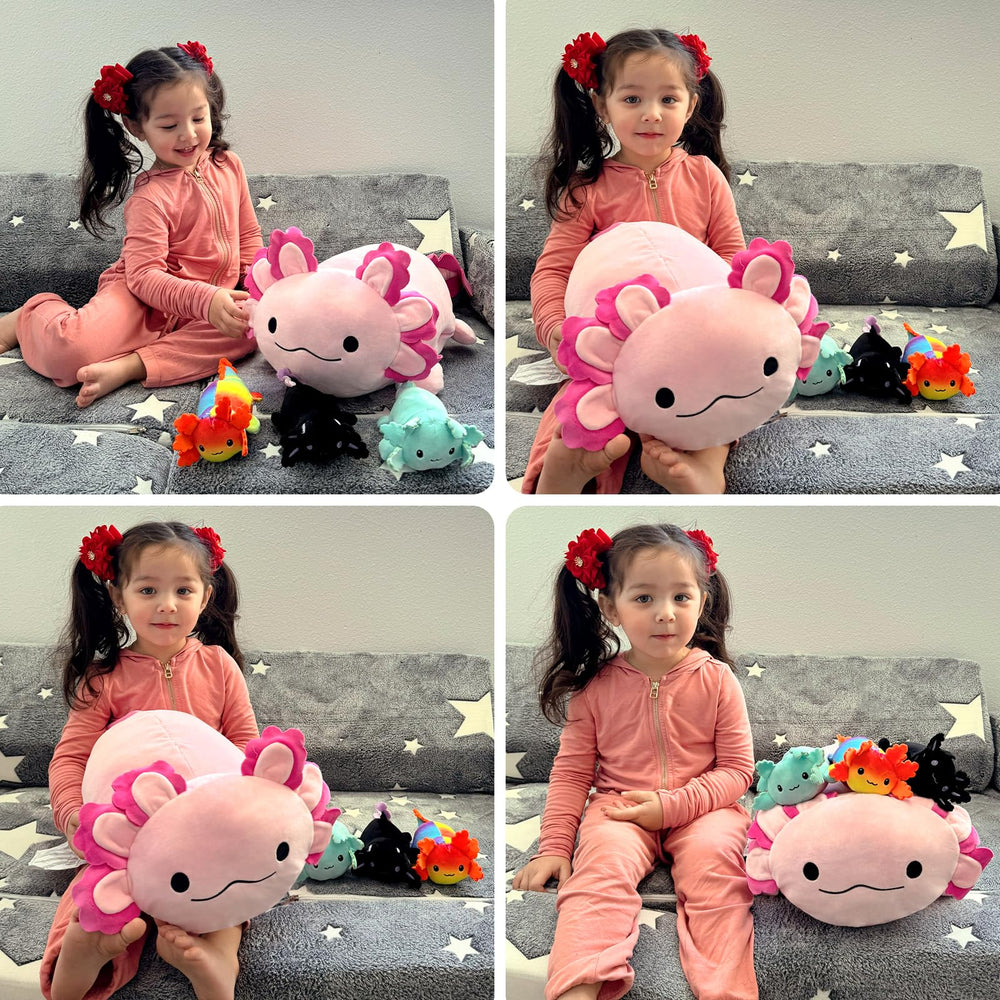 Beniny Axolotl Plush durable seams endure daily play for ages 3 and up.
