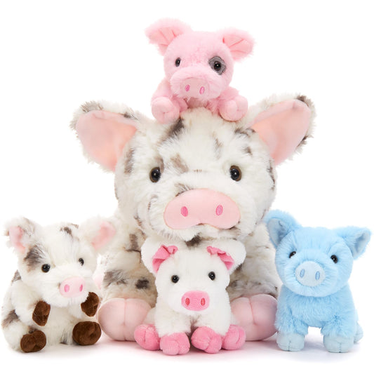 BENINY Mommy spotted 16-inch pig plush for cozy hugs and imaginative play.