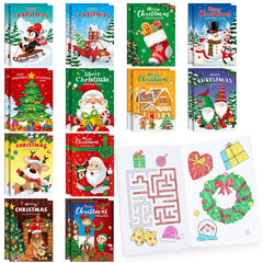 BenLouis Christmas mini coloring books stack for bulk party favors and holiday stockings.
