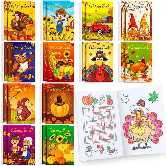 BenLouis fall mini coloring book packaging ready as party favors for fall events.