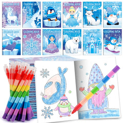 BenLouis frozen mini coloring book cover, ideal winter party favor for kids.