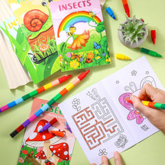 BenLouis insects mini coloring books – ladybugs pages improve focus and motor skills