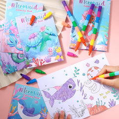 BenLouis Mermaid coloring book style variety with 72 patterns for imagination
