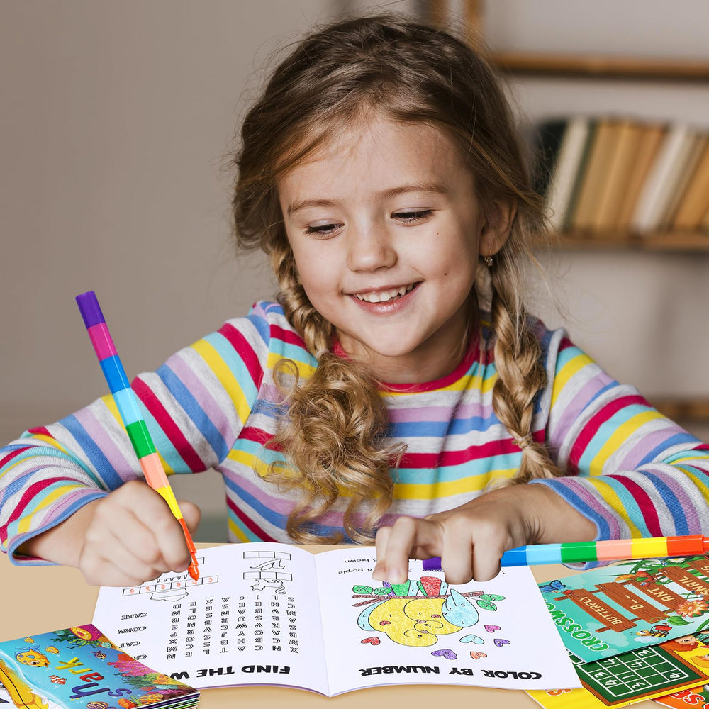 Find the differences page from BenLouis mini activity book promoting attention to detail