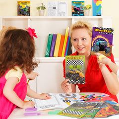 BenLouis monster-truck coloring books bulk gifts, perfect classroom rewards and gifts