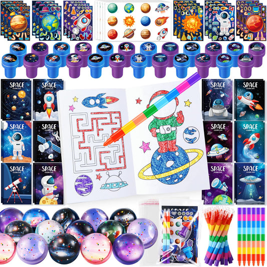 BenLouis outer-space coloring book for kids, ideal for party activities and quiet play