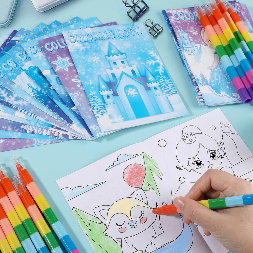 BenLouis stacking crayons pack, fun chubby tools to pair with mini books.