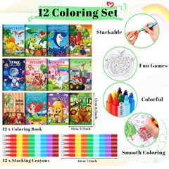 BenLouis travel-sized coloring kit with 12 styles for creative play.