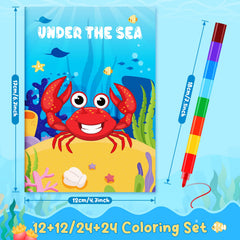BenLouis under-the-sea coloring book illustrations provide engaging sea scenes for focused coloring.