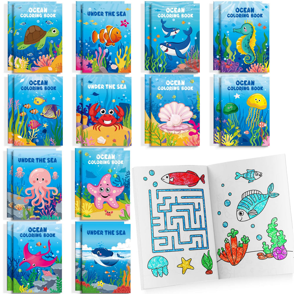 BenLouis under-the-sea coloring books cover, inviting kids to start a marine art adventure.