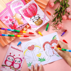 BenLouis Valentines coloring book set for classroom activities and DIY crafts.
