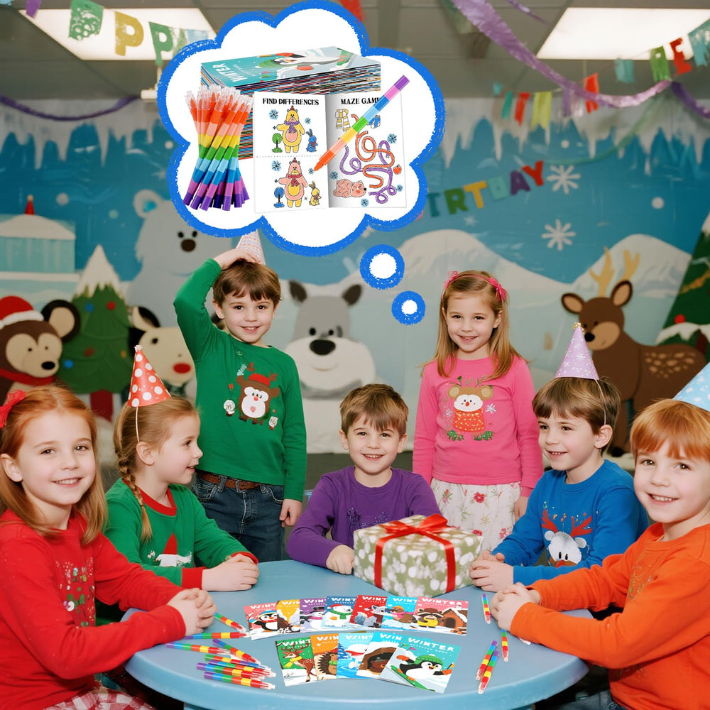 BenLouis winter mini activity book tic tac toe encourages social play anywhere