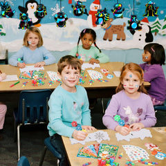 BenLouis winter stickers brighten gift bags and classroom decor