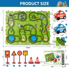 Bennol city-theme puzzle pieces with animal patterns inspire imaginative racing