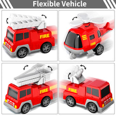 Bennol fire trucks with lights and sound create immersive play.