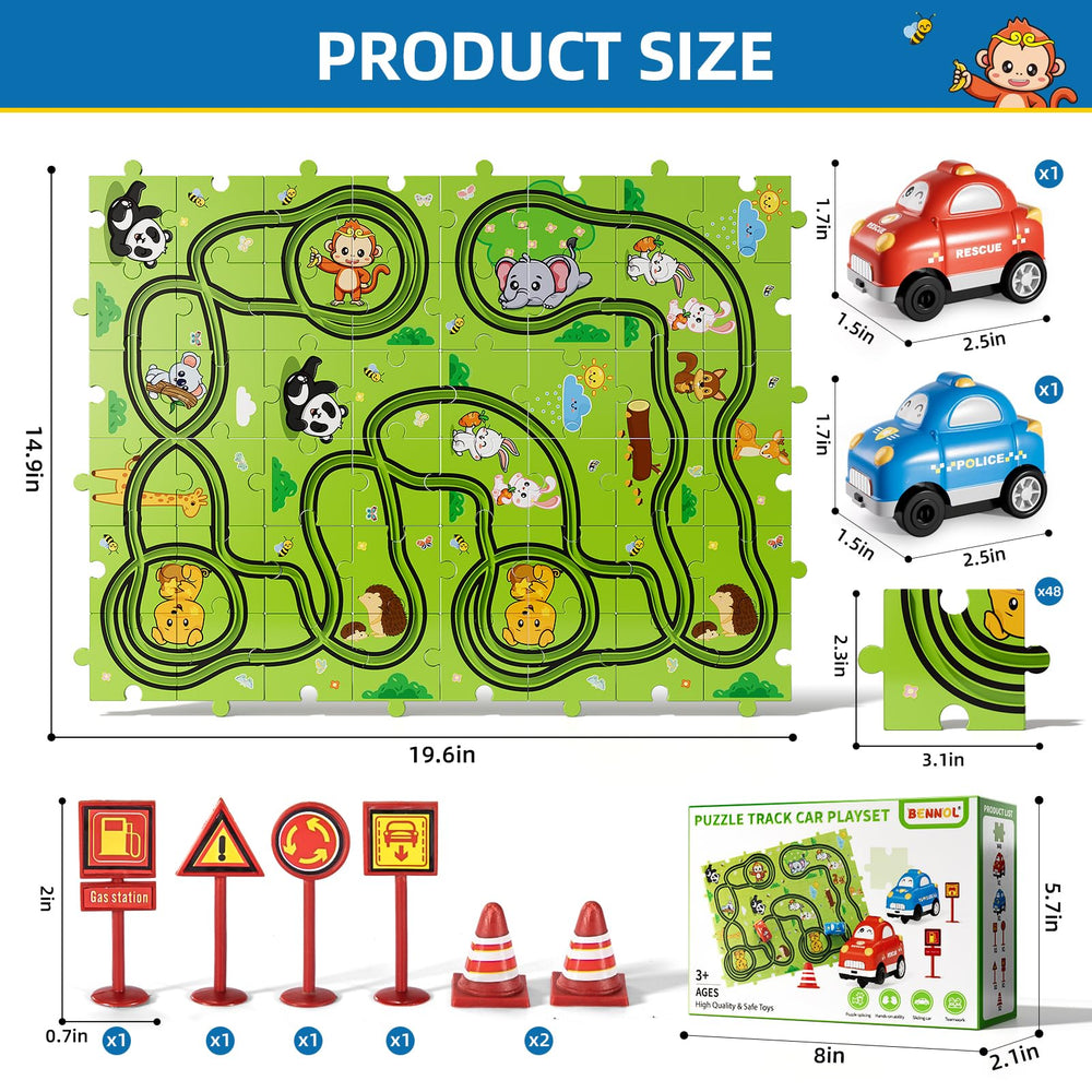 Bennol safety-focused puzzle pieces feature smooth edges for confident, safe play.