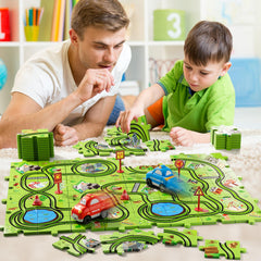 Bennol track with easy switch-on action starts car movement