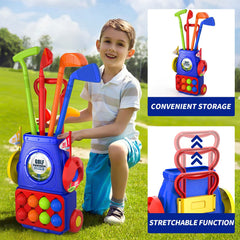 Bennol Upgraded Kids Golf Set holes: dual targets for accurate aiming.