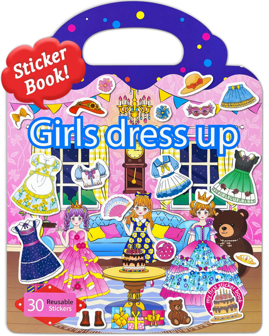 Benresive dress-up sticker book cover invites imaginative play for toddlers.
