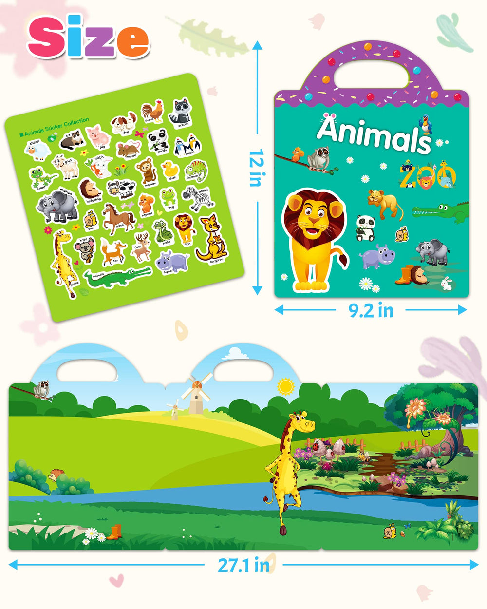 Benresive gift ready sticker book for kids offers screen free creativity