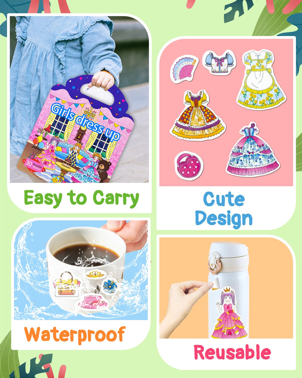 Benresive kids’ creative-play stickers support early learning through imaginative tasks.
