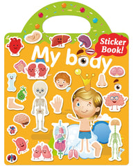 Benresive My Body sticker book cover with kid-friendly design and portable fun.
