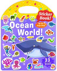 Benresive Ocean World sticker book for toddlers, travel-friendly and engaging play.