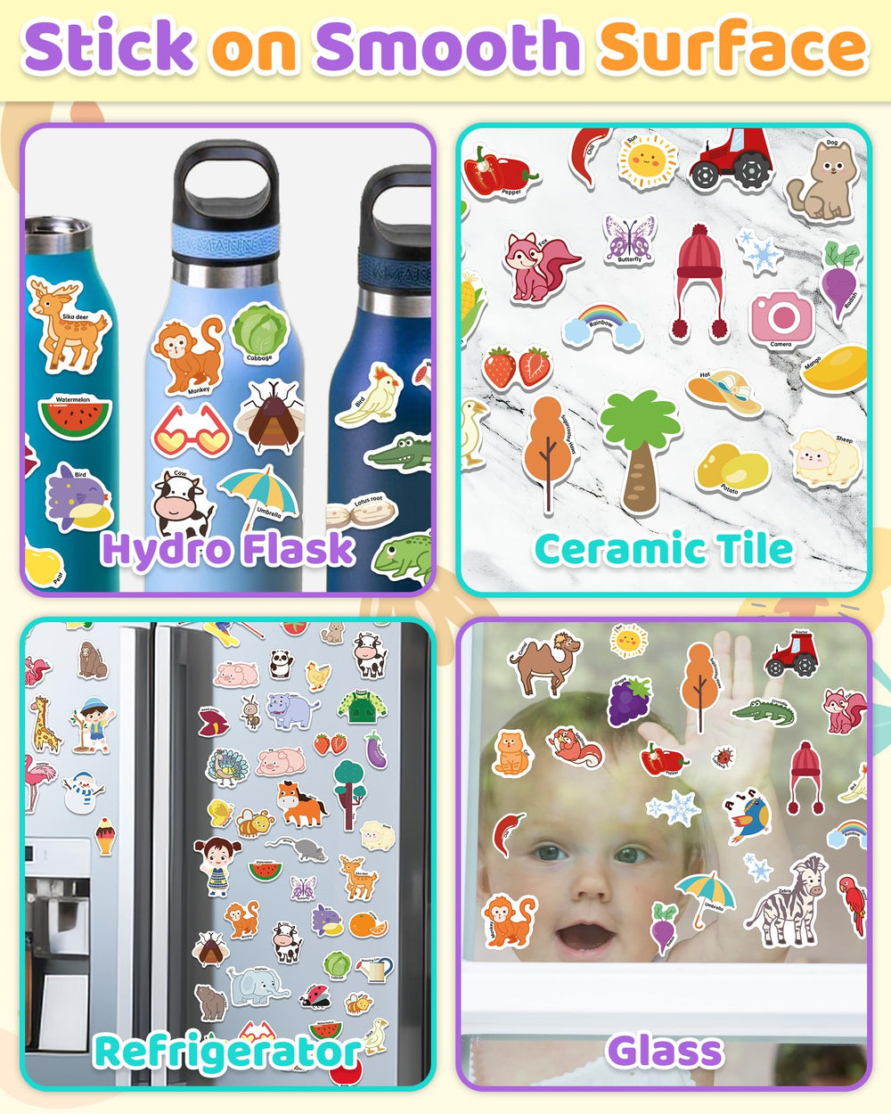 Benresive portable sticker book with handle for on-the-go learning.