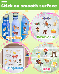 Benresive portable sticker book with handle keeps supplies organized