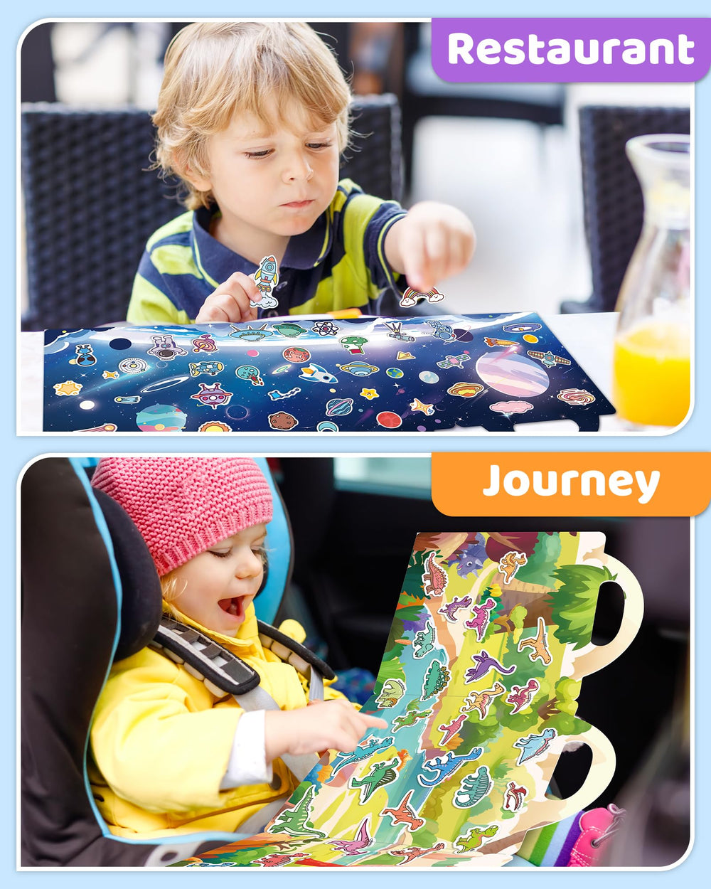 Benresive body sticker book open for recognizing parts and body-related words