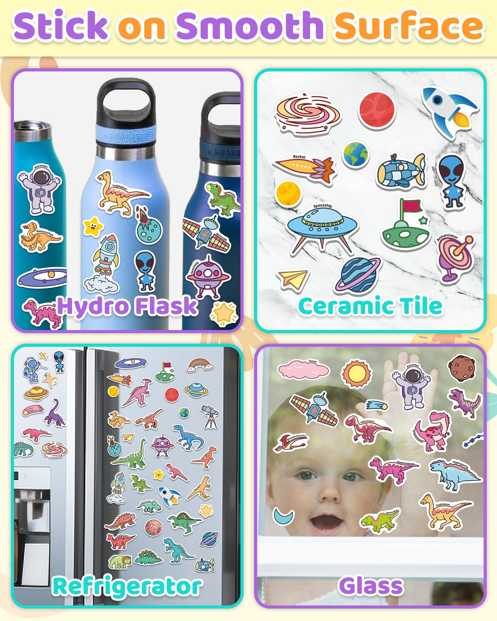 Benresive sticker book portable handle design for travel, on-the-go activities