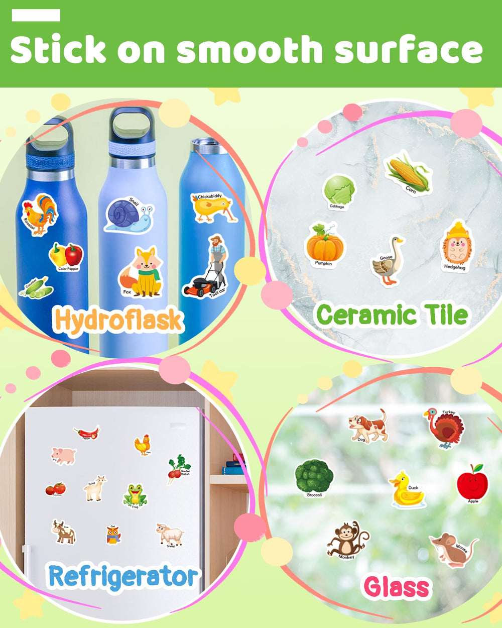 Benresive sticker book with a durable handle for portable fun.