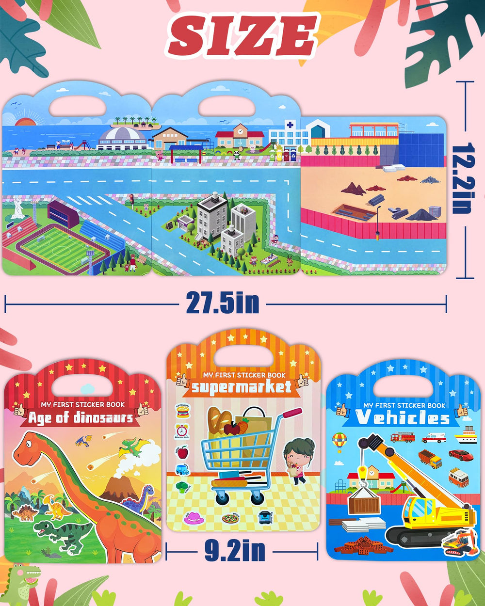 Benresive sticker book used on windows or bottles during outings
