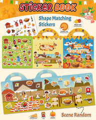 Benresive 36-piece sticker set close-up, colorful and engaging for early learning.