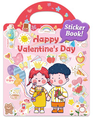 Benresive Valentines sticker book cover ideal for screen-free creative play