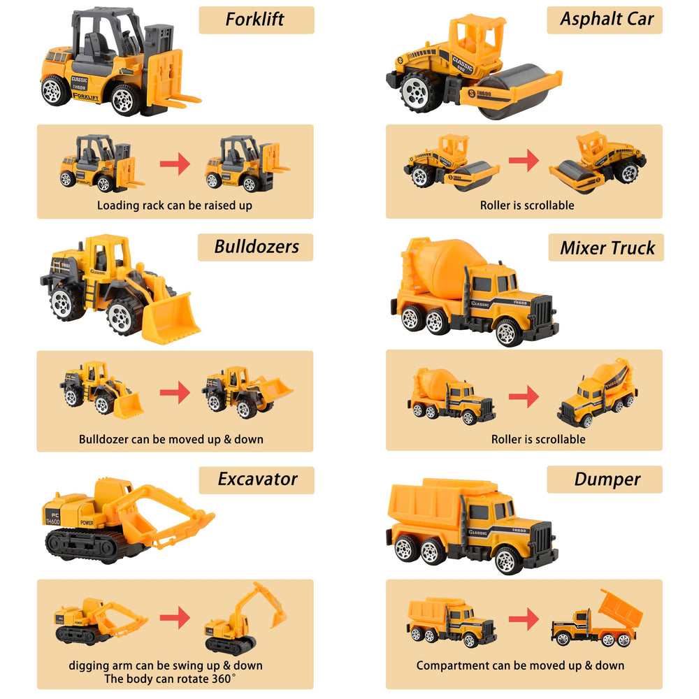 BenRich 1:64 forklift die cast toy supports role play and hand eye coordination