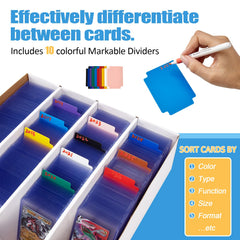 Bentoward durable white corrugated construction protects cards during transport.
