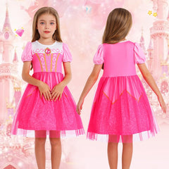 Benylion Princess Dress featuring apple print skirt for playful daily wear
