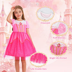Benylion Princess Dress with puff sleeves for charming, comfortable playtime