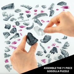 Bepuzzled Godzilla Ultra Deluxe 3D crystal puzzle interlocks snugly for a durable display.