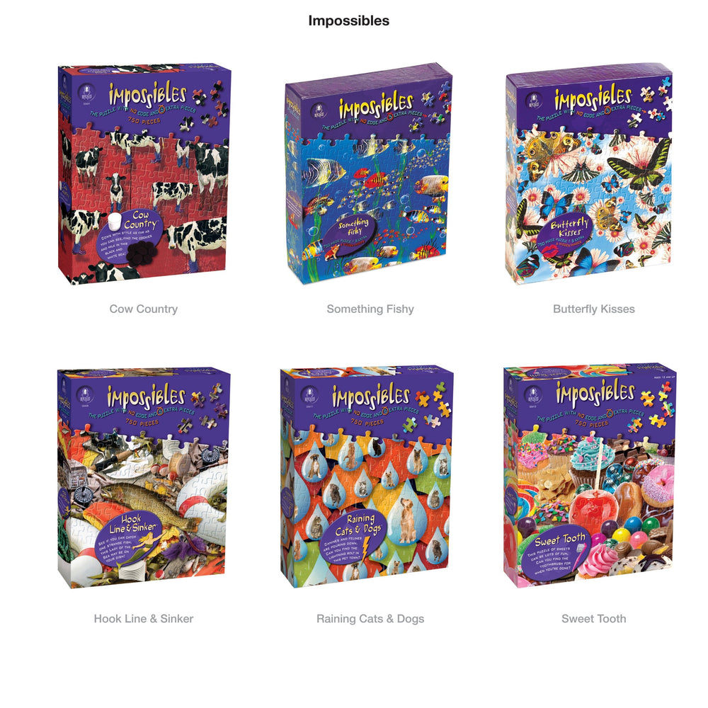 BePuzzled Impossibles five extra-pieces image highlighting added challenge and extended play.