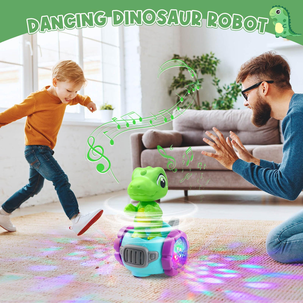 Beria Dinosaur Robot Car features vibrant visuals for imaginative play