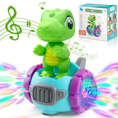 Beria Dinosaur Robot Car with lights and music enhances immersive play